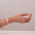 Cowrie Shell White Macrame Bracelet | .925 Sterling Silver